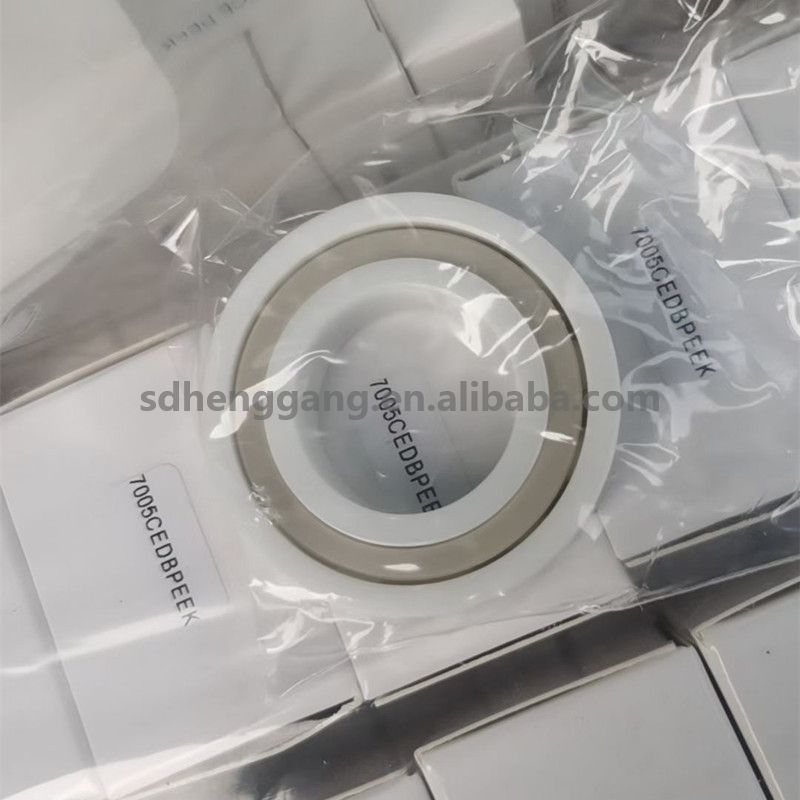 Single Row Ceramic Angular Contact Ball Bearing 7005DBPEEK 25X47X24mm