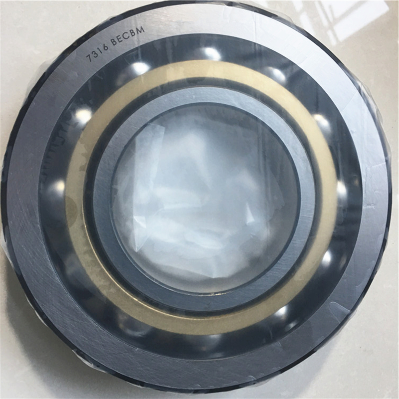 Single Row Angular Contact Ball Bearing 7316 BECBM Brass Cage ...