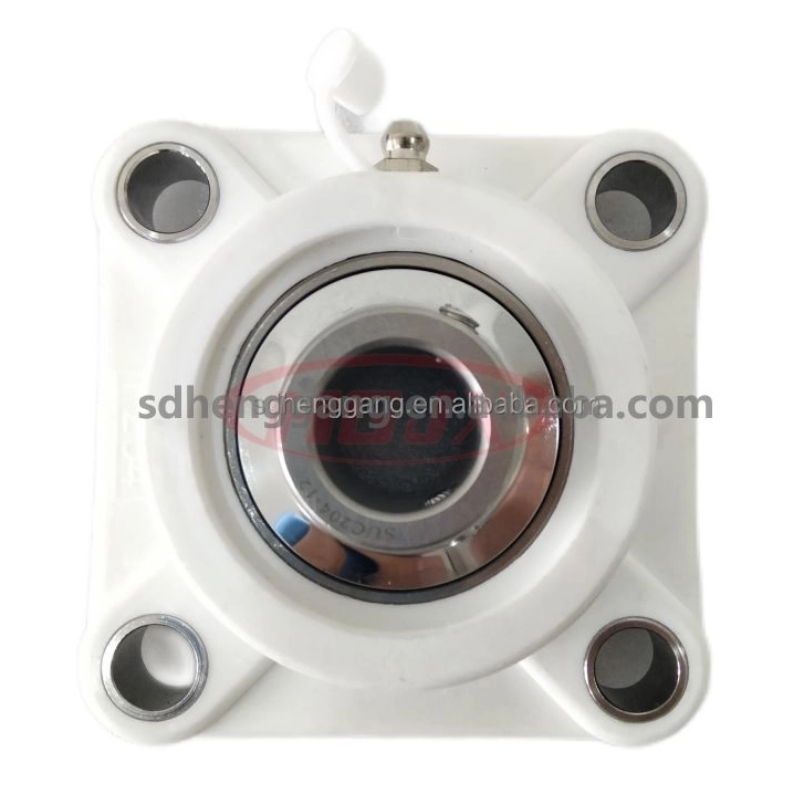 Thermoplastic Flange 4-Bolt Bearing Housing F204 Bore 19MM Insert Ball Bearing UC204-12 Pillow Block Bearing SUCF204-12