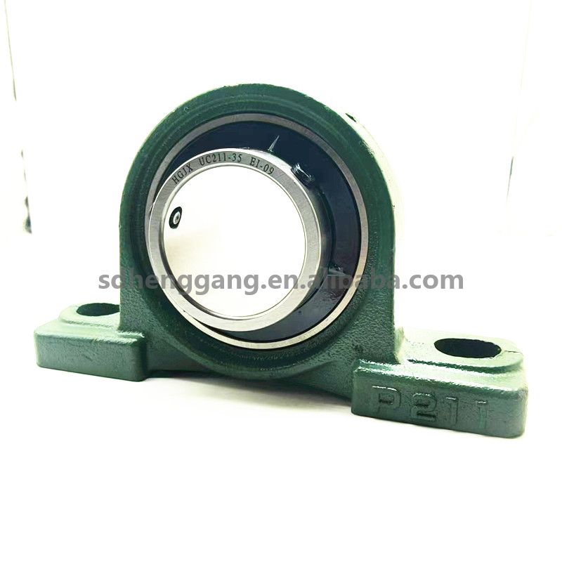 Cast Iron Pillow Block Bearing UCP211-35 UCP210-32 Two Bolt Unit with Cast Housing for Agriculture Machinery