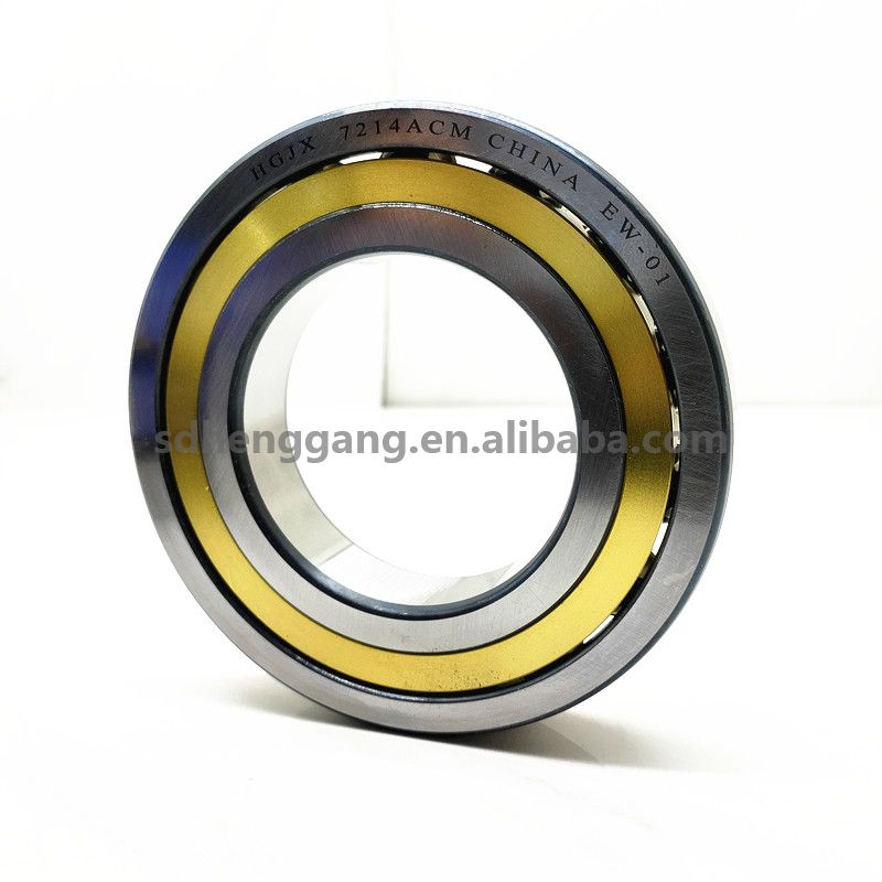 Single Row Copper Cage Angular Contact Ball Bearings 7214ACM 70x125x24mm 46214H Machine Tool Spindles bearing