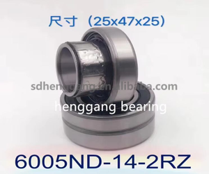 Hot-selling Deep Groove Ball Bearing ABEC-1 6005-ND14X2-2RZ Clutch Bearing for Washing Machine One Way Bearing 25x47x25mm